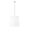 Z-Lite Weston Pendant, 6-Light, 24 In.W x 24 In.H, Brushed Nickel/White Linen 3501P24-BN - alternate 8
